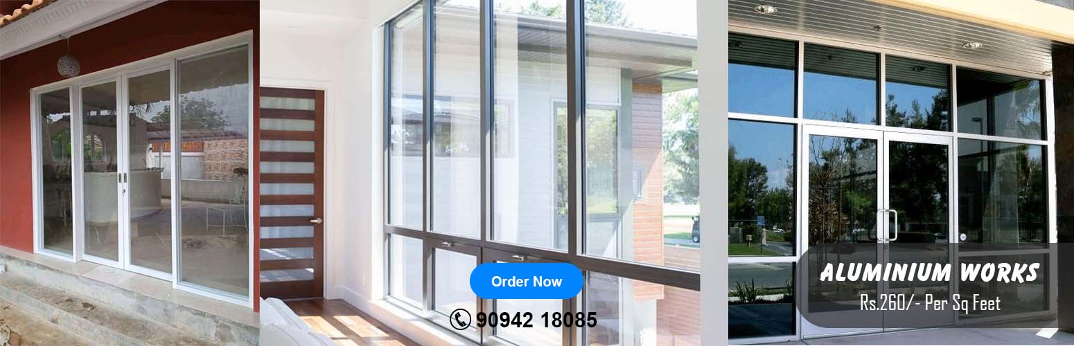 Aluminium Works - RD Enterprises PVC Doors and Modular Kitchen Nanmangalam, Chennai, Tamil Nadu 600129