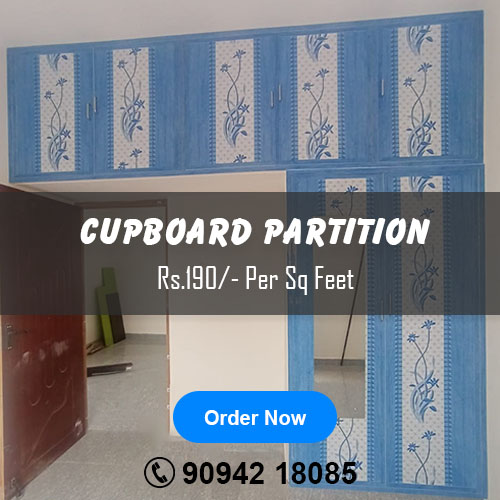Cupboard Partition - RD Enterprises PVC Doors and Modular Kitchen Nanmangalam, Chennai, Tamil Nadu 600129
