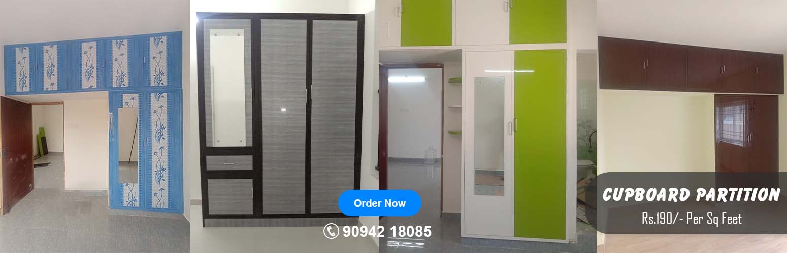 Cupboard Partition - RD Enterprises PVC Doors and Modular Kitchen Nanmangalam, Chennai, Tamil Nadu 600129