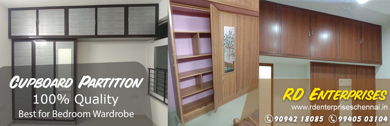 Cupboard Partition - RD Enterprises PVC Doors and Modular Kitchen Nanmangalam, Chennai, Tamil Nadu 600129