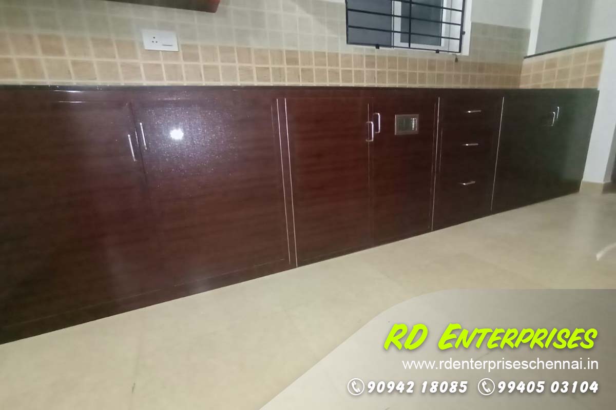 Modular Kitchen - RD Enterprises PVC Doors and Modular Kitchen Nanmangalam, Chennai, Tamil Nadu 600129
