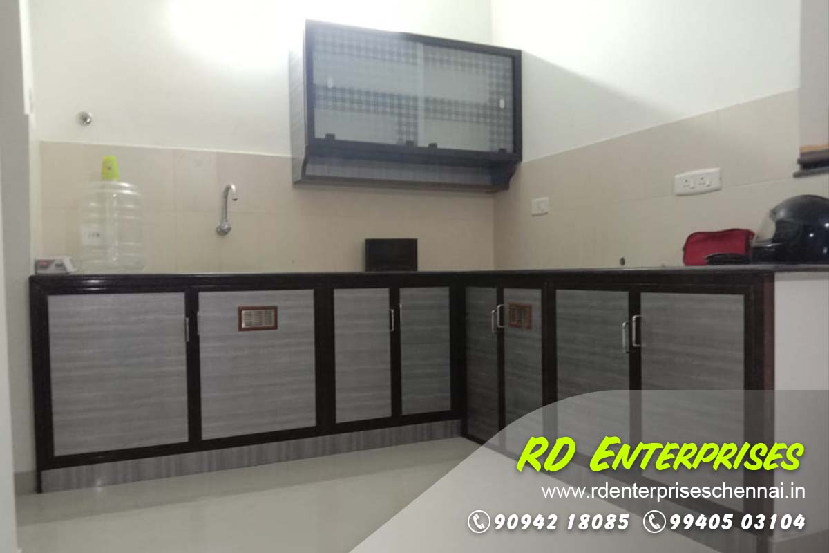 Modular Kitchen - RD Enterprises PVC Doors and Modular Kitchen Nanmangalam, Chennai, Tamil Nadu 600129