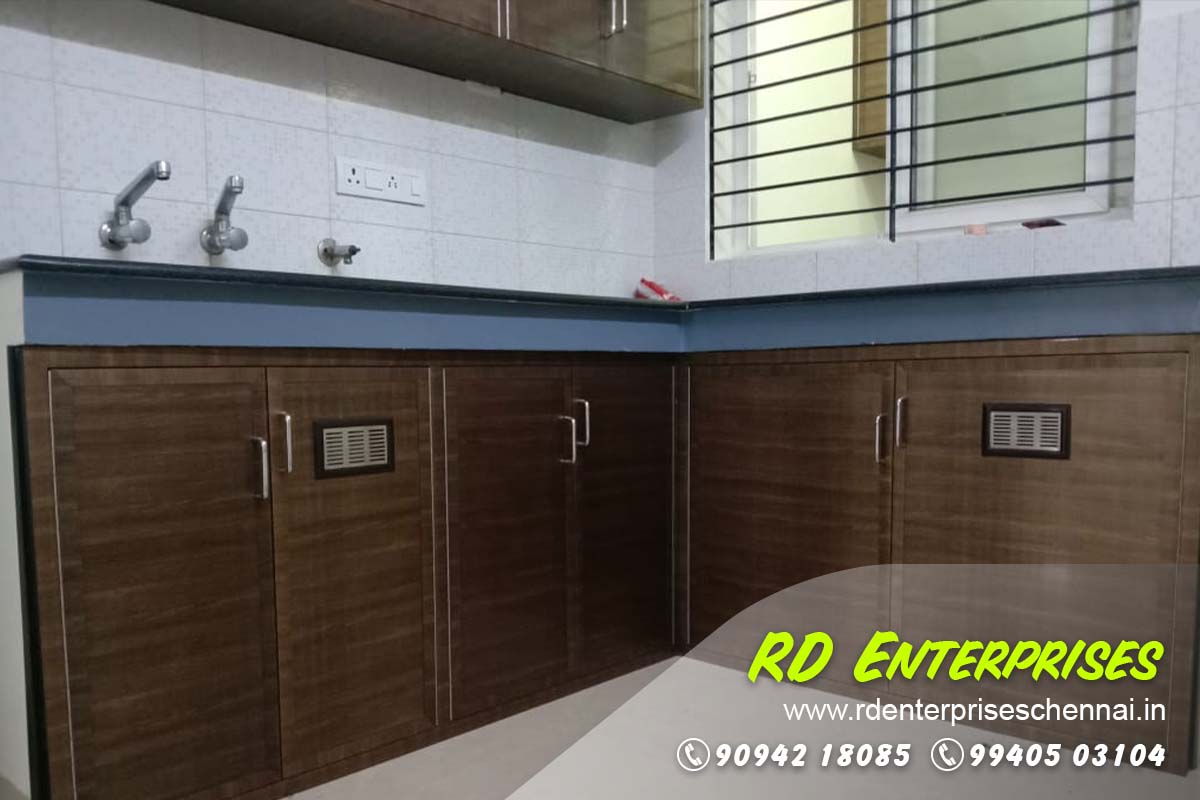 Modular Kitchen - RD Enterprises PVC Doors and Modular Kitchen Nanmangalam, Chennai, Tamil Nadu 600129