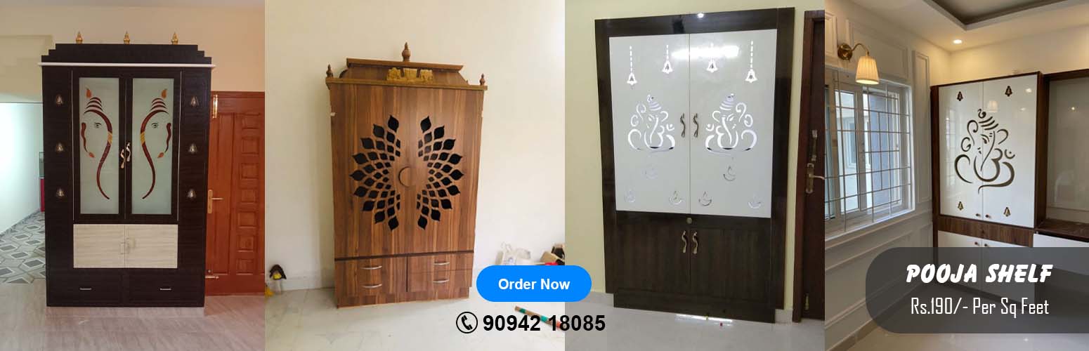 Pooja Shelf - RD Enterprises PVC Doors and Modular Kitchen Nanmangalam, Chennai, Tamil Nadu 600129