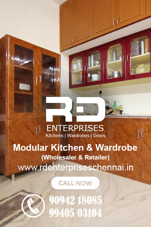 Modular Kitchen - RD Enterprises PVC Doors and Modular Kitchen Nanmangalam, Chennai, Tamil Nadu 600129